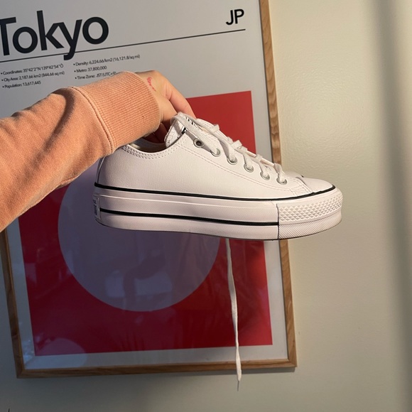 CONVERSE | low top platform leather - Picture 6 of 9